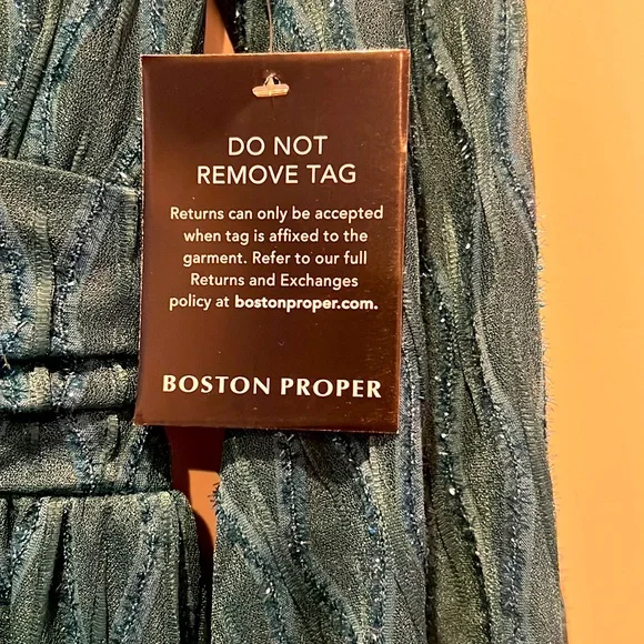 Boston Proper maxi emerald green dress! Size 0! - Picture 3 of 6